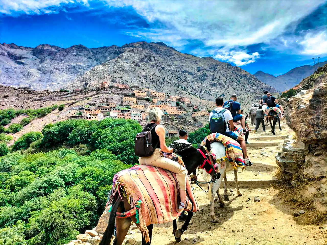 Uncover Morocco's serene paradises, from the blue-painted streets of Chefchaouen to the lush greenery of the Ourika Valley and Ouzoud Waterfalls.